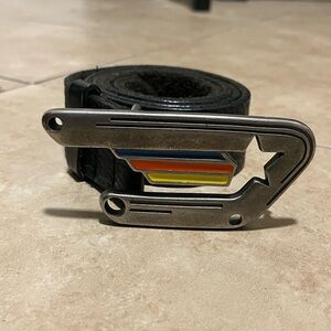 Vintage Diesel Star Buckle Leather Belt Y2K size 34